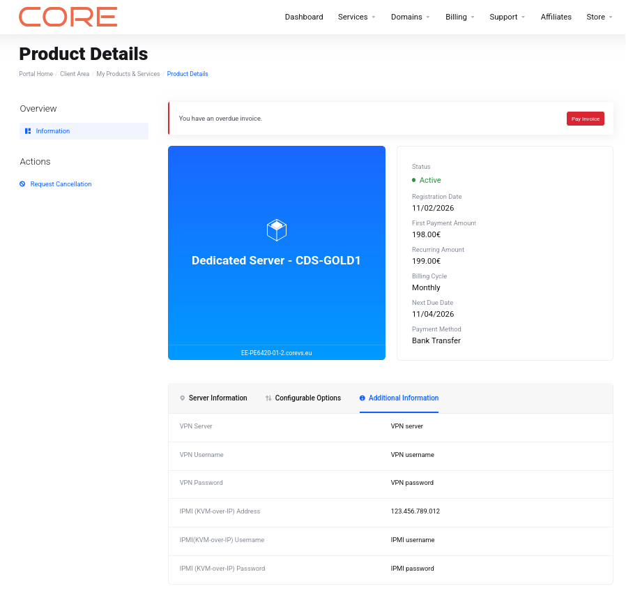 VPN/IPMI info